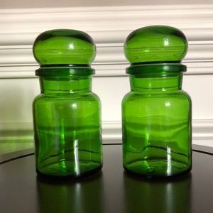 Vintage set of 2 Apothecary Bubble Jars